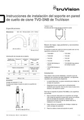 TruVision TVD-SNB Instrucciones De Instalación