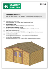 GARDY SHELTER PRIMO 22196 Instrucciones De Instalación