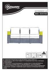 Outsunny 860-304V00 Instrucciones De Montaje