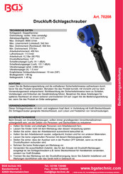 BGS technic 70208 Manual De Instrucciones