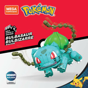 Mega Construx Pokemon WONDER BUILDERS BULBASAUR GVK83 Instrucciones De Montaje