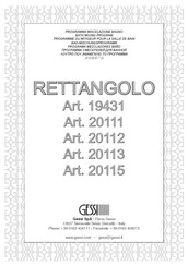 Gessi RETTANGOLO 20113 Instrucciones De Instalación