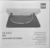 Dual CS 415-2 Instrucciones De Manejo