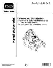 Toro GrandStand 74542TE Manual Del Operador