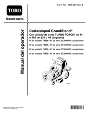 Toro GrandStand 102 Manual Del Operador