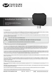 Panorama Antennas BATGM4-6-60-Q Instrucciones De Instalación