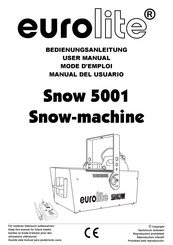 EuroLite Snow 5001 Manual Del Usuario