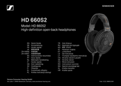 Sennheiser HD 660S2 Instrucciones Resumidas