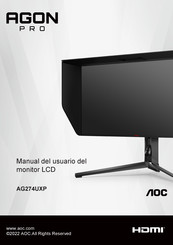 AOC AGON PRO AG274UXP Manual Del Usuario