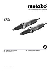 Metabo GP 400 Instrucciones De Manejo