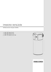 Stiebel Eltron WWK 301 electronic Operación E Instalación
