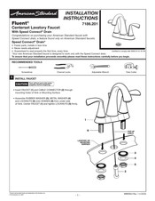 American Standard FLUENT 7186.201 Instrucciones De Instalación