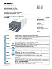 Siemens 3VA91 -0JC12 Serie Instructivo