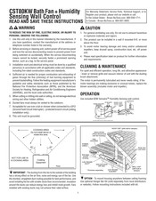 Broan CST80KW Instrucciones De Instalación