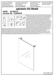 Forma Ideale ogledalo OG 80x60 UP 00575 Instrucciones De Montaje