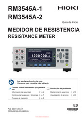 Hioki RM3545A-2 Guia De Inicio Rapido