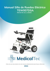 MedicalTec TEW007DSA Manual De Uso Y Cuidado