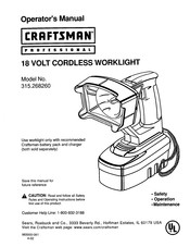 Craftsman PROFESSIONAL 315.268260 Manual Del Operador