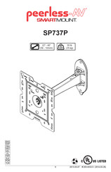 peerless-AV SMARTMOUNT SP737P Manual Del Usuario