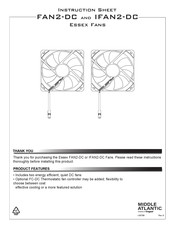 LEGRAND Middle Atlantic Essex IFAN2-DC Hoja De Instrucciones