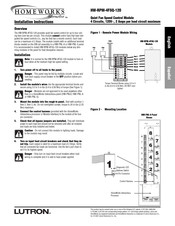 Lutron HOME WORKS interactive HW-RPM-4FSQ-120 Instrucciones Para La Instalación