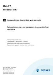 Becker R4-17 Instrucciones De Montaje Y De Servicio