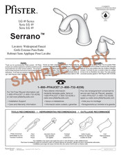 Pfister Serrano LG 49 Serie Instrucciones De Instalación