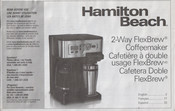 Hamilton Beach FlexBrew 49983 Manual Del Usuario