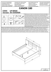 Forma Ideale CANON 180 UP 00920 Instrucciones De Montaje