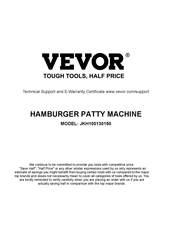 VEVOR JKH100130150 Manual Del Usuario