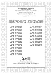Gessi EMPORIO SHOWER 47263 Manual Del Usuario