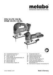 Metabo SXA 18 LTX 150 BL Manual Original