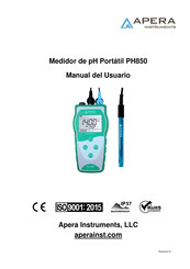 APERA INSTRUMENTS PH850 Manual Del Usuario