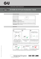 G-U BKS B-55281-01-0-9 Manual Del Usuario