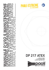 Paoli DP 217 ATEX Manual De Instrucciones