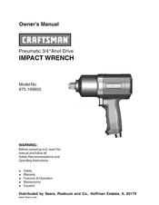 Craftsman 875.199850 Manual Del Propietário