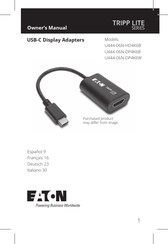 Eaton Tripp Lite U444-06N-DP4K6W Manual Del Propietário