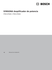 Bosch SYNSONA PRM-4P600 Manual De Instalación