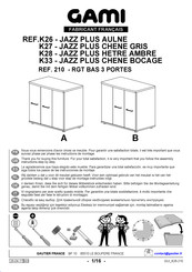 Gami JAZZ PLUS CHENE BOCAGE K33 Manual Del Usuario