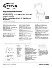 PROFLO PF1912RWH Instrucciones De Instalación