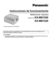 Panasonic KX-MB1520 Instrucciones De Funcionamiento