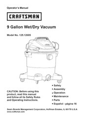 Craftsman 125.12005 Manual Del Operador