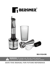 BERGNER BG-51024-BK Manual Del Usuario