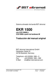 BST EKR 1500 Traducción Del Manual Original