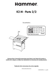 Felder Hammer K2 M Traducción De Las Instrucciones De Servicio Originales