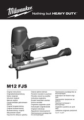 Milwaukee M12 FJS Manual Original