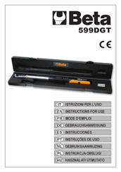 Beta 599 DGT/20 Instrucciones