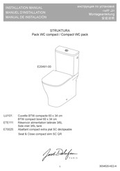 Jacob Delafon STRUKTURA Pack WC compact E20491-00 Manual De Instalación