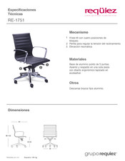 Requiez RE-1751 Especificaciones Técnicas