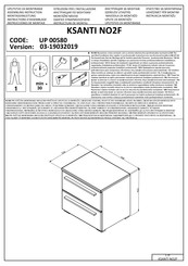 Forma Ideale KSANTI NO2F UP 00580 Instrucciones De Montaje